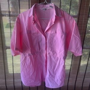 Vintage Button-Up Polo w/ Pockets